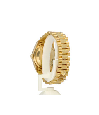 Rolex Day-Date 36 bark yellow gold champagne President L-serial - 1989