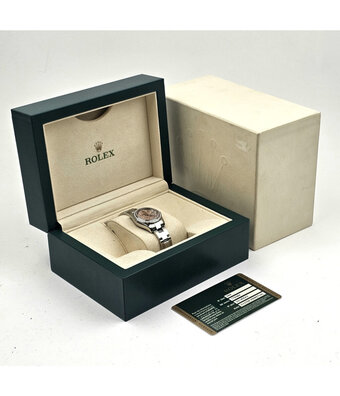 Rolex Lady-Datejust 26 steel - white gold diamond pink gold crystal Oyster 2012 B+P