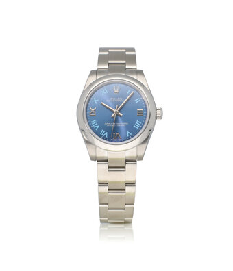 Rolex Oyster Perpetual 31 NEW ROLEX SERVICE | 2014 box + papers steel blue Oyster