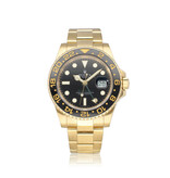 Rolex GMT-Master II 40 NEW ROLEX SERVICE 2007 B+P | yellow gold black Oyster