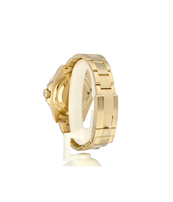 Rolex GMT-Master II 40 NEW ROLEX SERVICE 2007 B+P | yellow gold black Oyster