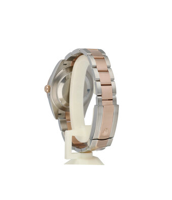 Rolex Datejust 41 - 2024 box + papers | steel - rose gold choco diamond Oyster