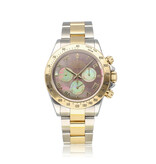 Rolex Daytona  40 steel - gold black MOP - pearl - tahitian 2003 box + papers