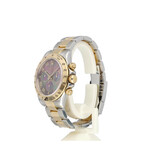 Rolex Daytona   steel - gold black MOP - pearl - tahitian 2003 box + papers