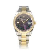 Rolex Datejust 41 NEW ROLEX SERVICE -  2022 B+P | steel - yellow gold slate roman Oyster Wimbled