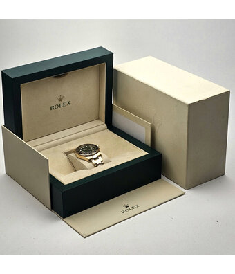 Rolex GMT-Master II 40 money green 2006 + box | yellow gold ceramic