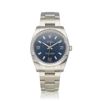 Oyster Perpetual 34 RANDOM SERRIAL | steel blue Oyster + box