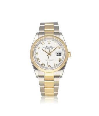 Rolex Datejust 36 2019 box + papers | steel - yellow gold white roman domed Oyster