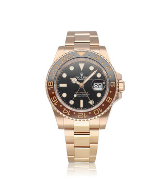 Rolex GMT-Master II 40 NEW ROLEX SERVICE - 2019 B+P | rose gold rootbeer Oyster