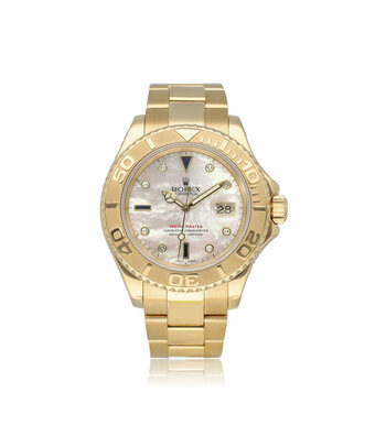 Rolex Yacht-master 40 MOP - diamond - sapphire 2000 | yellow gold RARE - pearl