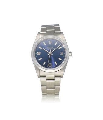 Rolex Air-king 40 NEW ROLEX SERVICE - 2005 box + papers | steel blue Oyster