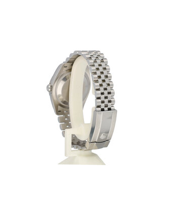 Rolex Datejust 36 NEW ROLEX SERVICE - 2022 B+P | steel - white gold blue Jubilee