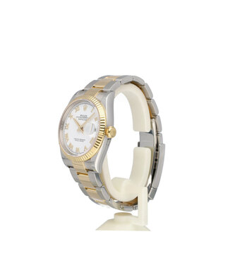 Rolex Datejust 36 NEW ROLEX SERVICE - 2020 B+P | steel - yellow gold white roman Oyster