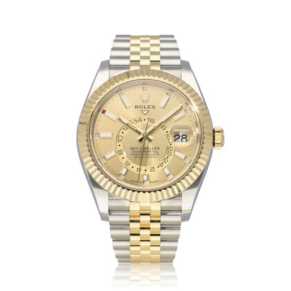 Sky-Dweller  42 - 2025 box + papers | steel - yellow gold champagne Jubilee
