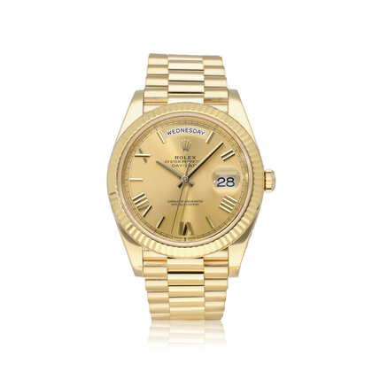 Day-Date 40 2020 box + papers | yellow gold champagne Roman President