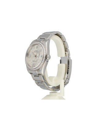 Rolex Datejust 36 2011 box + papers | Datejust 36 steel floral diamond