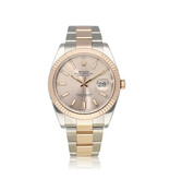 Rolex Datejust 41 NEW ROLEX SERVICE - 2017 B+P | steel - rose gold sundust - pink Oyster