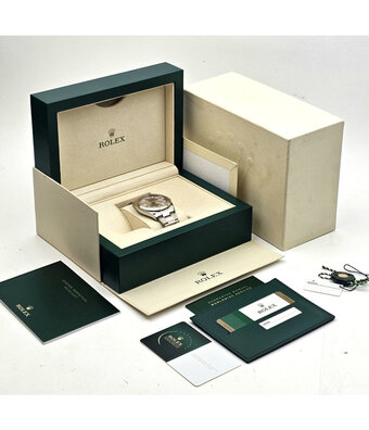 Rolex Datejust 41 NEW ROLEX SERVICE - 2017 B+P | steel - rose gold sundust - pink Oyster