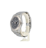 Rolex Datejust II 41 - 2016 box + papers | steel - white gold black roman Oyster