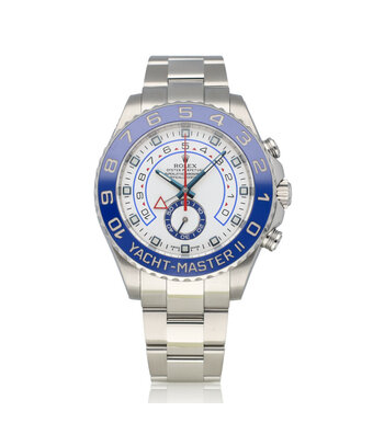 Rolex Yacht-master II 2015 + papers | steel ceramic white blue Oyster