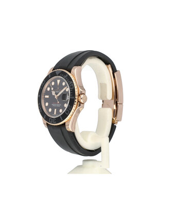 Rolex Yacht-master 37 2017 box + papers | rose gold medium - midsize Oysterflex / rubber