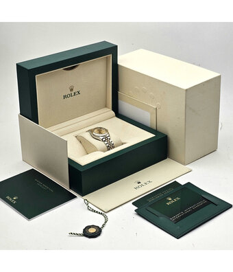 Rolex Lady-Datejust 28 2024 B+P | steel - yellow gold Jubilee champagne