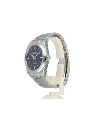 Rolex Oyster Perpetual 39 2019 box + papers | steel blue / green