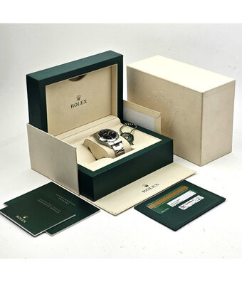 Rolex Oyster Perpetual 39 2019 box + papers | steel blue / green