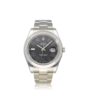 Rolex Datejust II 41 2016 box + papers | steel black roman