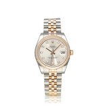 Rolex Datejust 31 2018 B+P | steel - rose gold silver factory diamond dial Jubilee