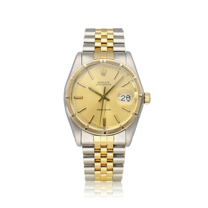 Oysterdate  34 steel - yellow gold champagne ETB Jubilee 75-serial - 1983