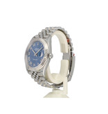 Rolex Datejust 41 NEW ROLEX SERVICE 2020 B+P | steel - white gold Azurro blue roman Jubilee