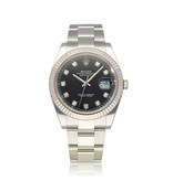 Rolex Datejust 41 2023 box + papers | steel - white gold black diamond Oyster
