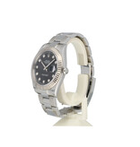 Rolex Datejust 41 2023 box + papers | steel - white gold black diamond Oyster