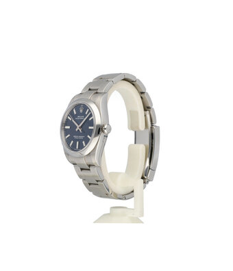 Rolex Oyster Perpetual 34 2022 + papers | steel blue index domed Oyster