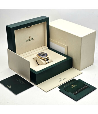 Rolex Submariner Date 41 2024 box + papers | yellow gold blue - bluesy sunburst Oyster