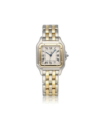 Cartier Panthère de Cartier   2 ROW - 1990 + papers | steel - gold ivory roman