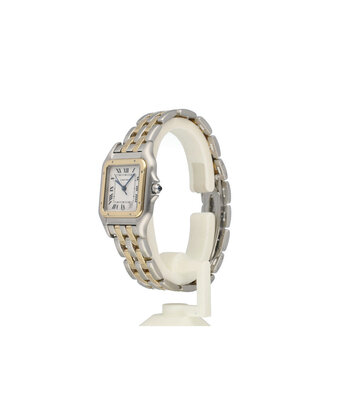 Cartier Panthère de Cartier   2 ROW - 1990 + papers | steel - gold ivory roman