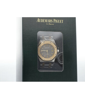 Audemars Piguet Royal Oak   NEW AP SERVICE - 1993 B+P | steel - yellow gold grey dial 1993