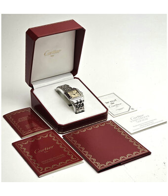 Cartier Panthere  29 1998 box + papers | steel silver Jumbo / LM