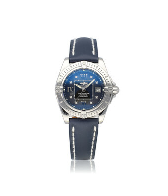 Breitling Galactic Cockpit Lady 32 NEW BREITLING SERVICE | steel black diamond + box