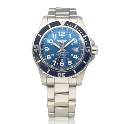 Superocean  44 NEW BREITLING SERVICE - 2019 B+P | steel blue