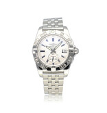 Breitling Galactic  36 BREITING SERVICED - 2014 B+P | steel MOP - pearl