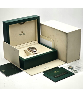 Rolex Daytona  40 rose gold black diamond 2022 box + papers