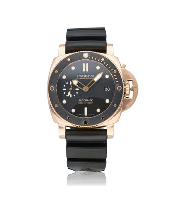 Panerai Submersible  42 rose gold - goldtech 2022 box + papers