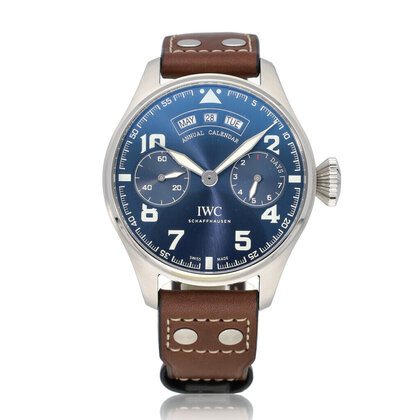 Big Pilot's Watch Annual Calendar Edition le Petit Prince 46 2023 box + papers | steel blu