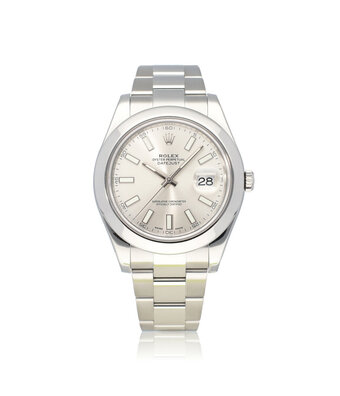 Rolex Datejust II 41 steel silver Oyster 2016 B+P | NEW ROLEX SERVICE