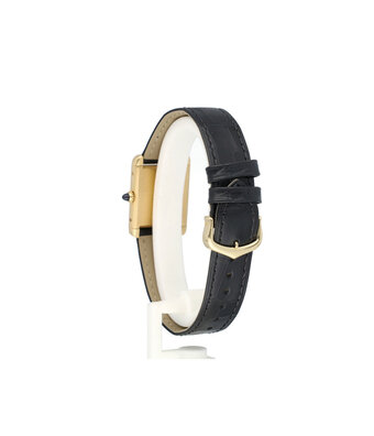 Cartier Tank Louis Cartier Large yellow gold enamel Paris dial | NEW CARTIER STRAP