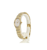 Omega De Ville Prestige  yellow gold factory diamond + box