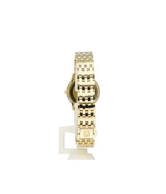 Omega De Ville Prestige  yellow gold factory diamond + box